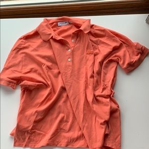 Orange Lacoste Polo Tee Shirt